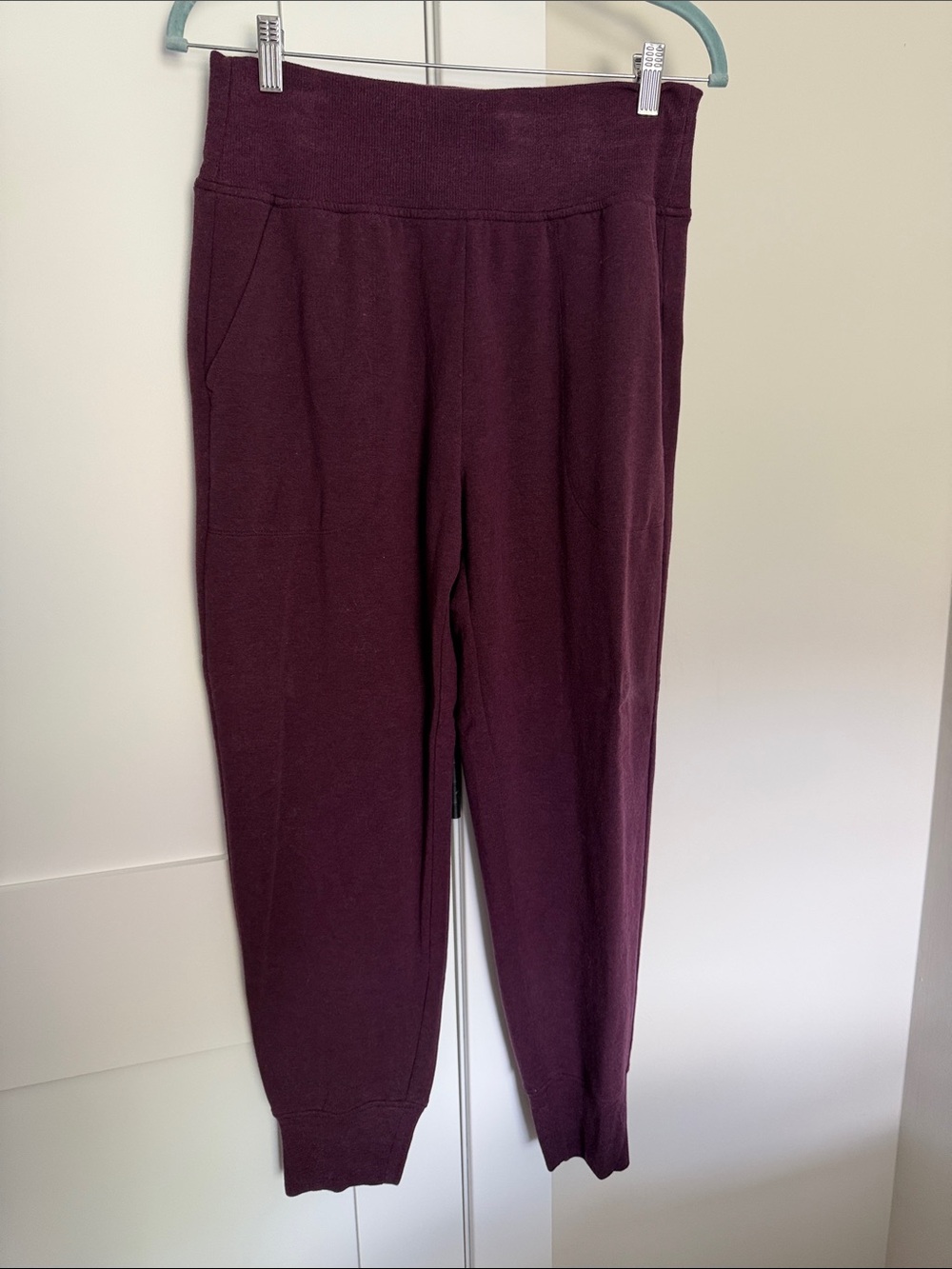 Athleta Plum High-Waist Knit Joggers